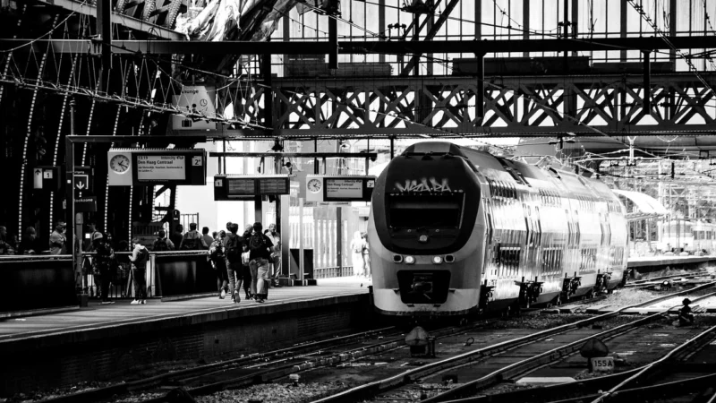 Fototapety.Pl Główny Dworzec Kolejowy W Amsterdamie Okleina Na Ścianę 250x250cm Magicstick