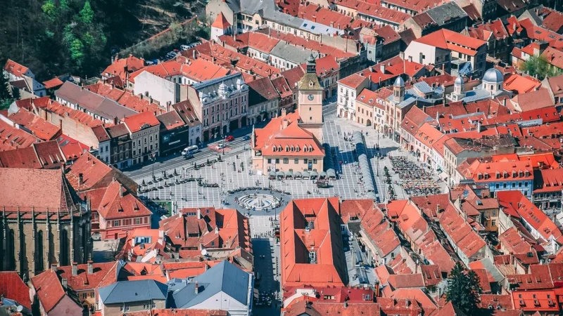 Fototapety.Pl Główny Rynek W Krakowie Widok Z Powietrza Okleina Na Ścianę 250x250cm Magicstick