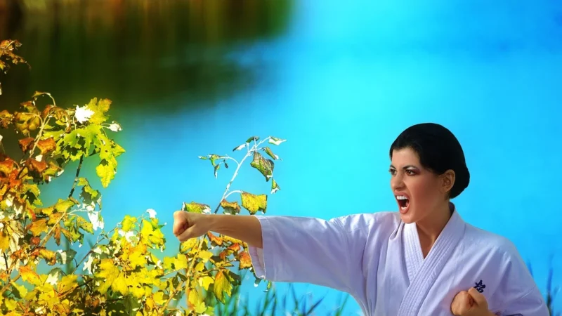 Fototapety.Pl Karate Trening Japonia Kimono Fototapeta Samoprzylepna 250x250cm Fizelina