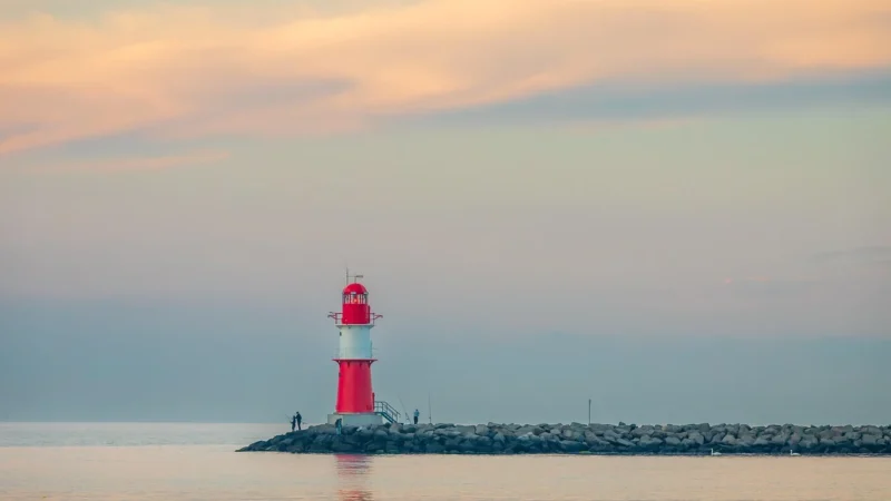 Fototapety.Pl Latarnia Morska Wybrzeże Atlantyku Zachód Słońca Okleina Na Ścianę 250x250cm Magicstick