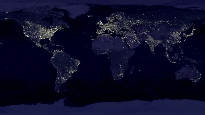 Fototapety.Pl Mapa Świata Biznes Linie Biało Czerwona Fototapeta Na Ścianę 250x250cm Fizelina