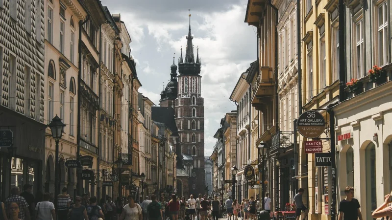 Fototapety.Pl Polska Architektura Budownictwo Kraków Okleina Na Ścianę 250x250cm Magicstick