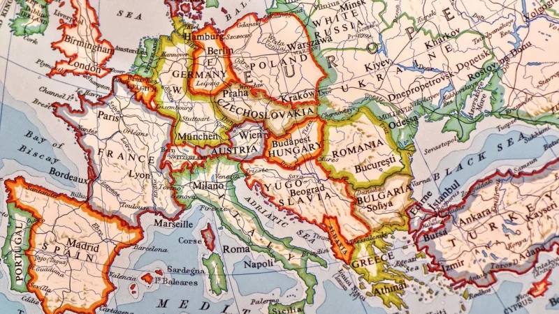Fototapety.Pl Polska W Europie Flaga Fototapeta Na Ścianę 250x250cm Magicstick