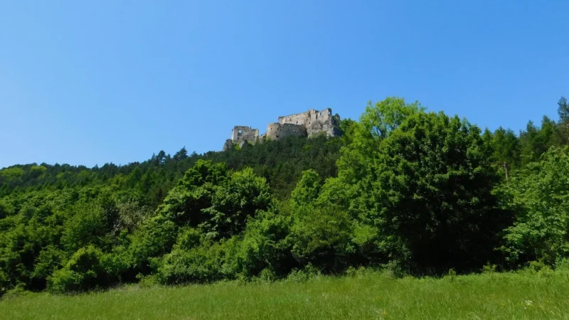 Fototapety.Pl Skała Wzgórze Drzewa Zamek Horyzont Okleina Na Ścianę 250x250cm Fizelina