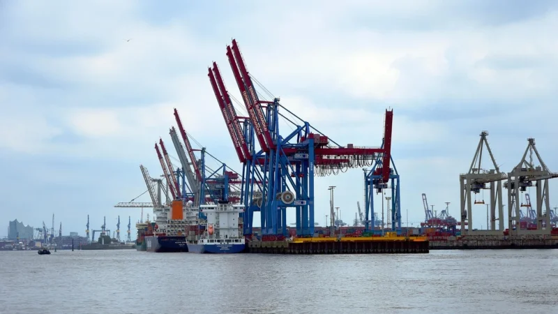 Fototapety.Pl Statek Port Woda Wiatraki Zmierzch Okleina Na Ścianę 250x250cm Fizelina