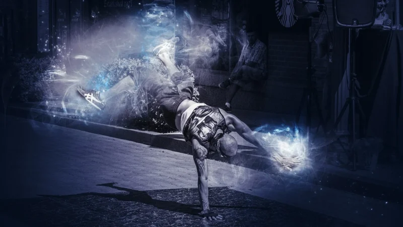 Fototapety.Pl Tancerz Na Ulicy Fototapeta Ścianę 250x250cm Fizelina