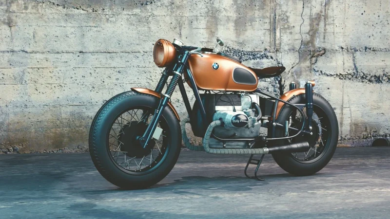 Fototapety.Pl Zabytkowy Bordowy Motocykl Fototapeta Na Ścianę 250x250cm Fizelina