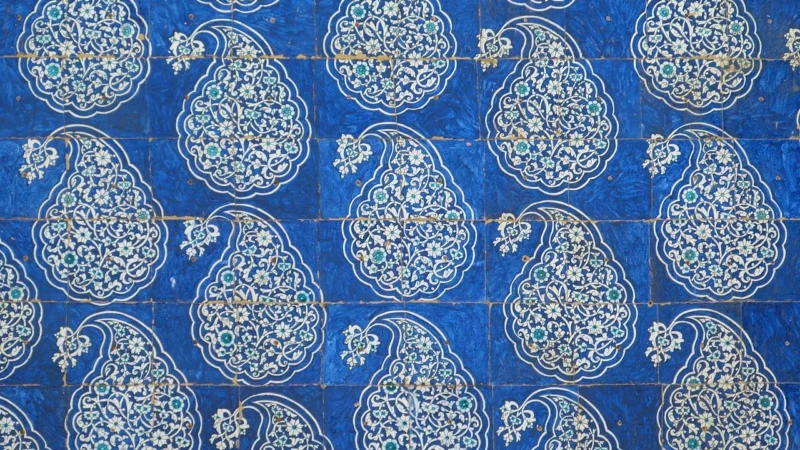 Vives Iliada Cantonera Laertes Azul 43,5X43,5